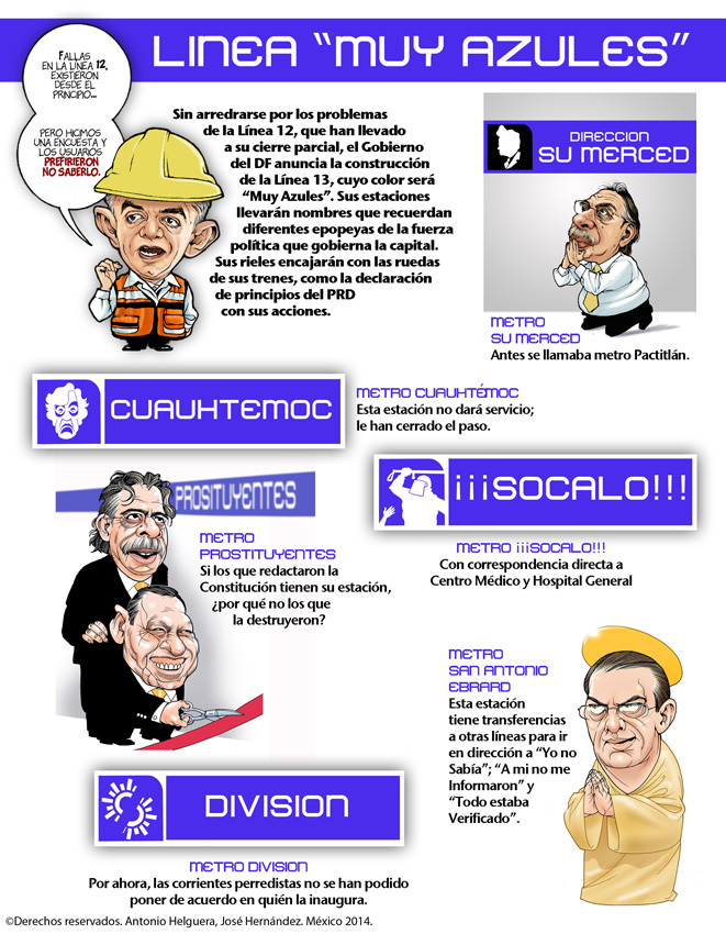 Linea "muy azules". Domingo 23 de marzo de 2014